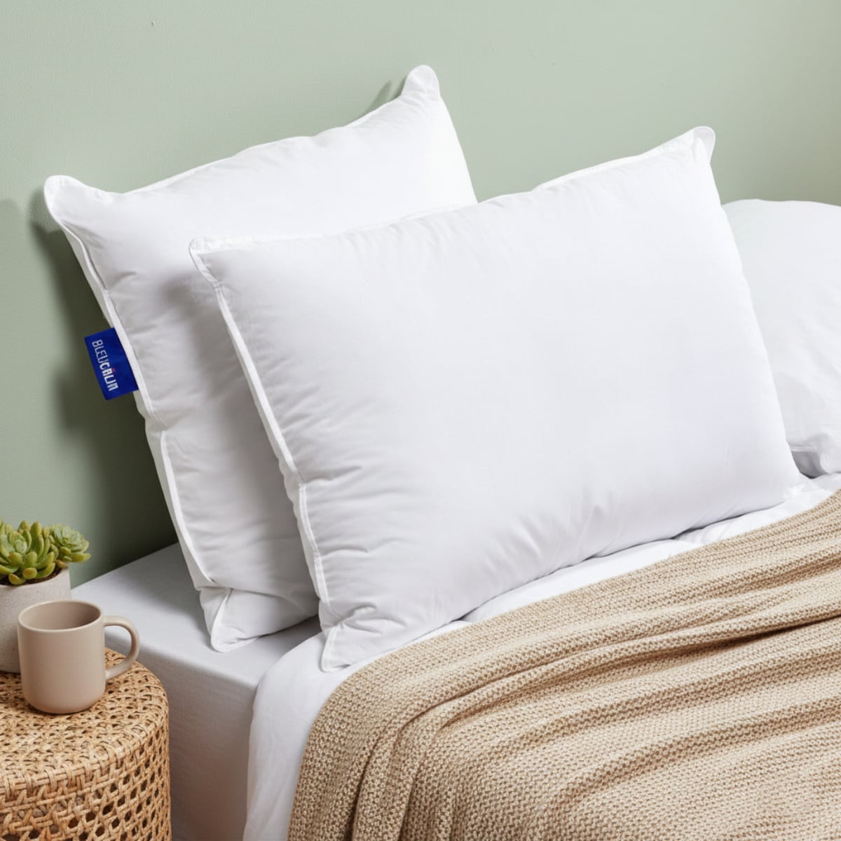 Lot de 2 oreillers 50x70cm souples Sensation Duvet gonflants - 2