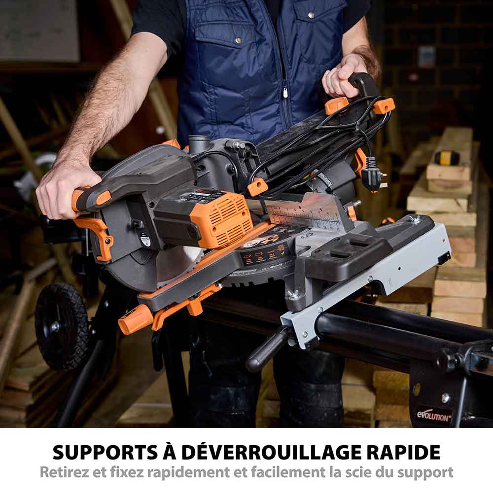 Support universel PLUS Evolution pour scie à onglet avec pieds télescopiques - 5