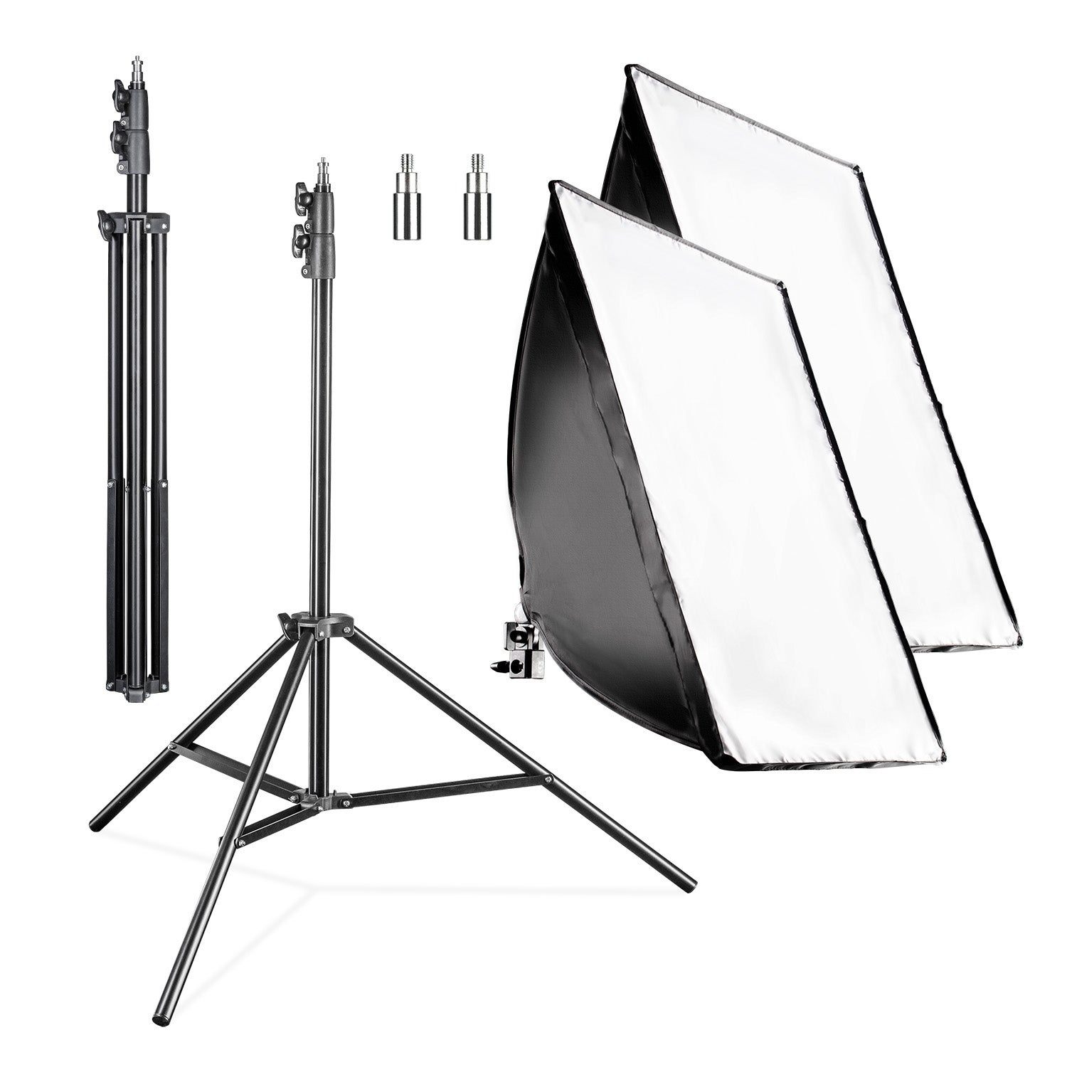 Walimex Pro Set 2 Softbox 40 x 60 cm con 35 W LED y 2 trípodes de