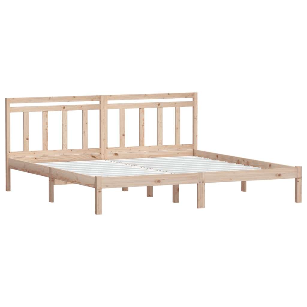 Cadre de lit sans matelas en bois massif - 3