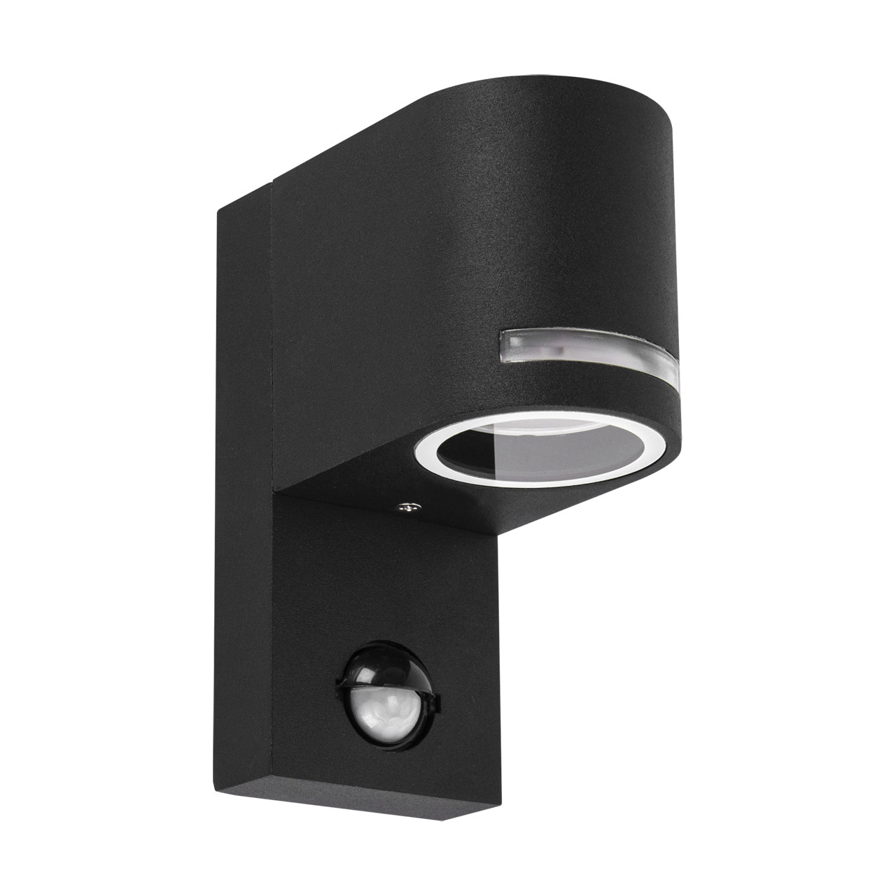 Kinkiet zewnętrzny z czujnikiem ruchu FOREST czarny 1xGU10x35W wym:15,1x7x12cm IP44 Struhm