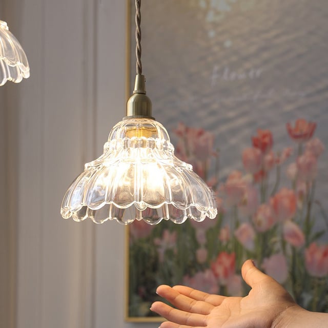 Lampes suspendues en verre et laiton à LED élégantes, longueur réglable, lustre suspendu avec lumière chaude pour restaurant