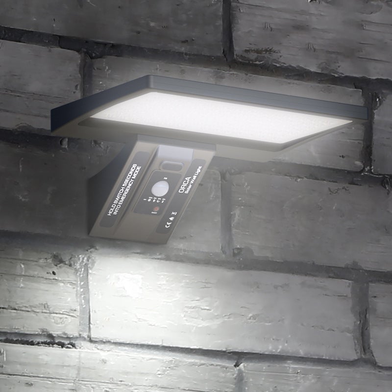 Zewnętrzne oświetlenie słoneczne, czujnik ruchu 6000K, solarne lampy bezpieczeństwa, odporne na warunki atmosferyczne lampy ładujące energię słoneczną