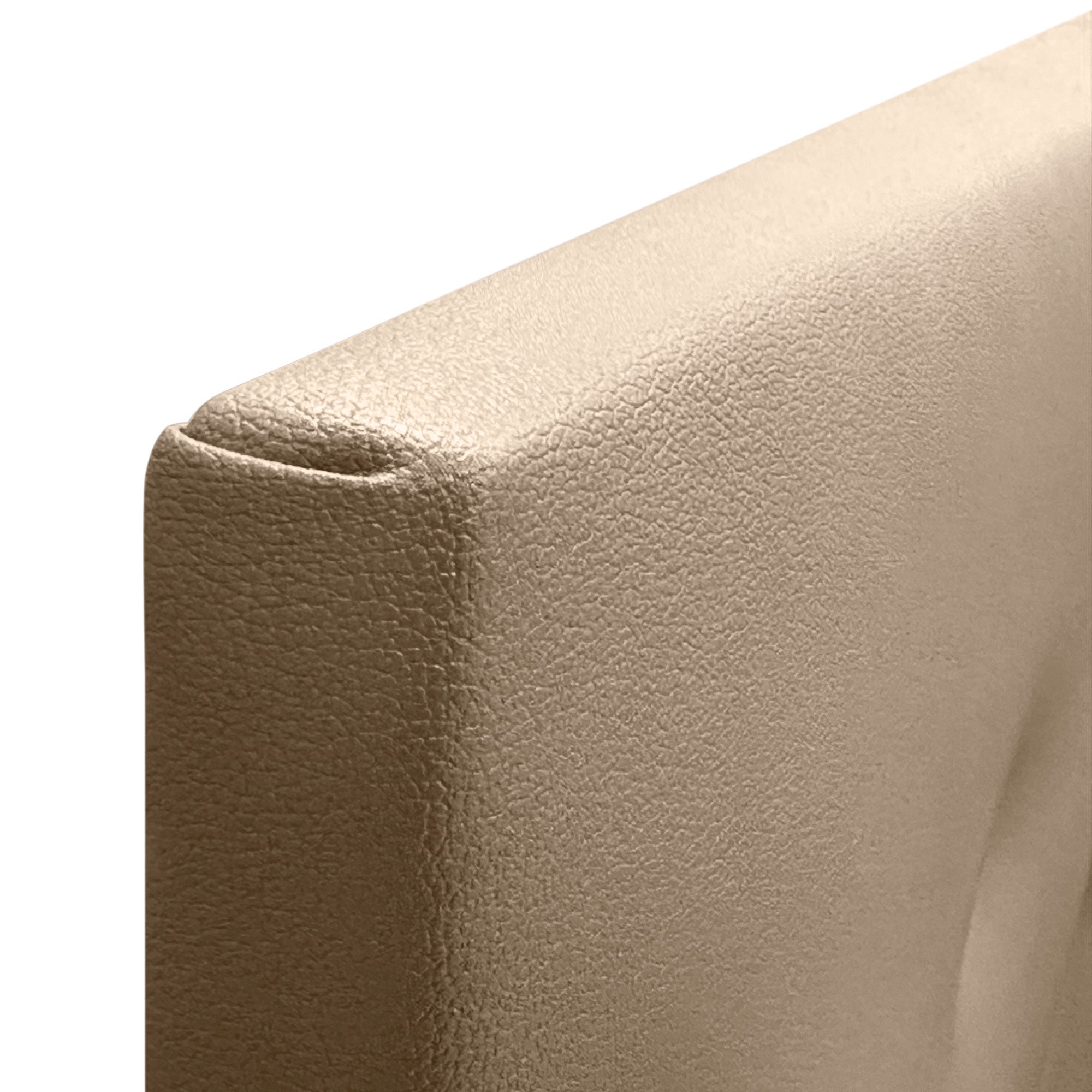 DHOME Cabecero de Polipiel Liso y con Patas cabeceros Cabezal tapizado Cama (Polipiel Champán, 150cm (Camas 120/135/140)) - 5