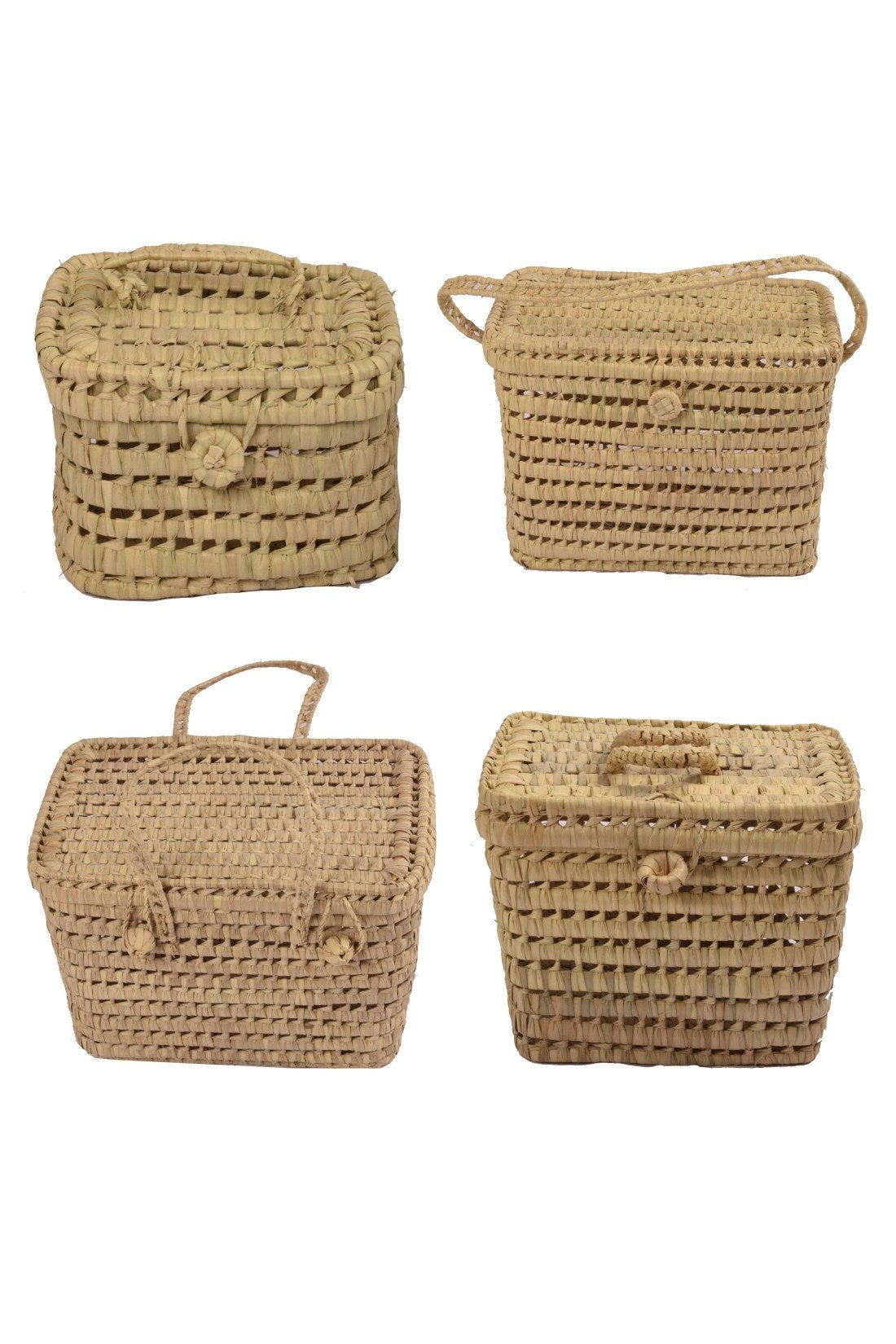 HERSIG Cesto De Picnic Mimbre Natural – Cesta Ovalada Con Tapa, Forro Y Asas, 35x25x17/30 Cm, Color Miel