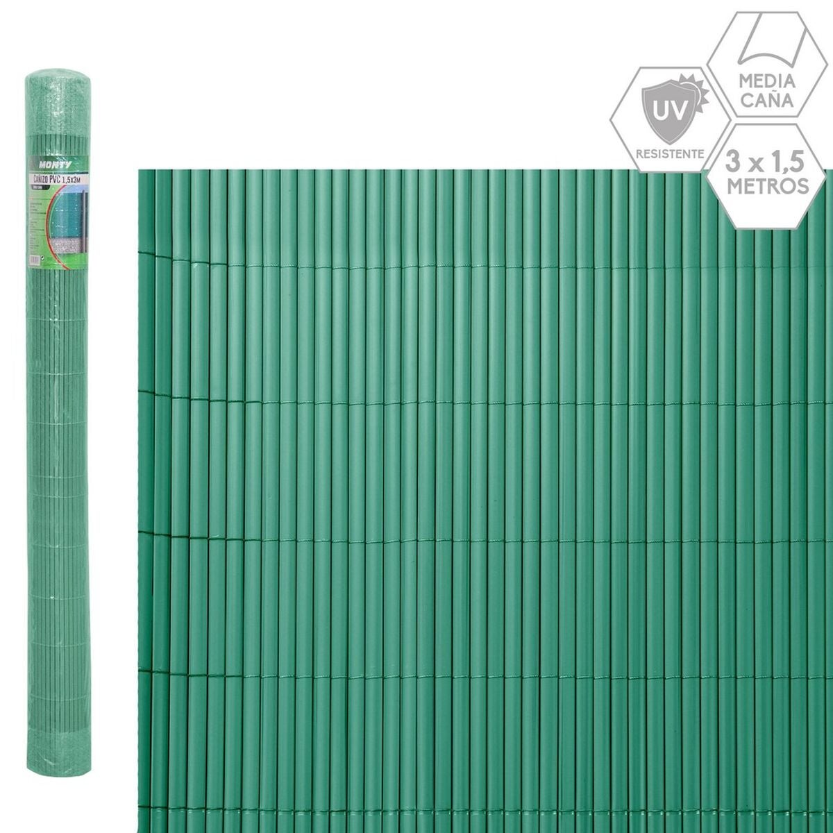 Canisse Vert PVC Plastique 3 x 1,5 cm | Leroy Merlin