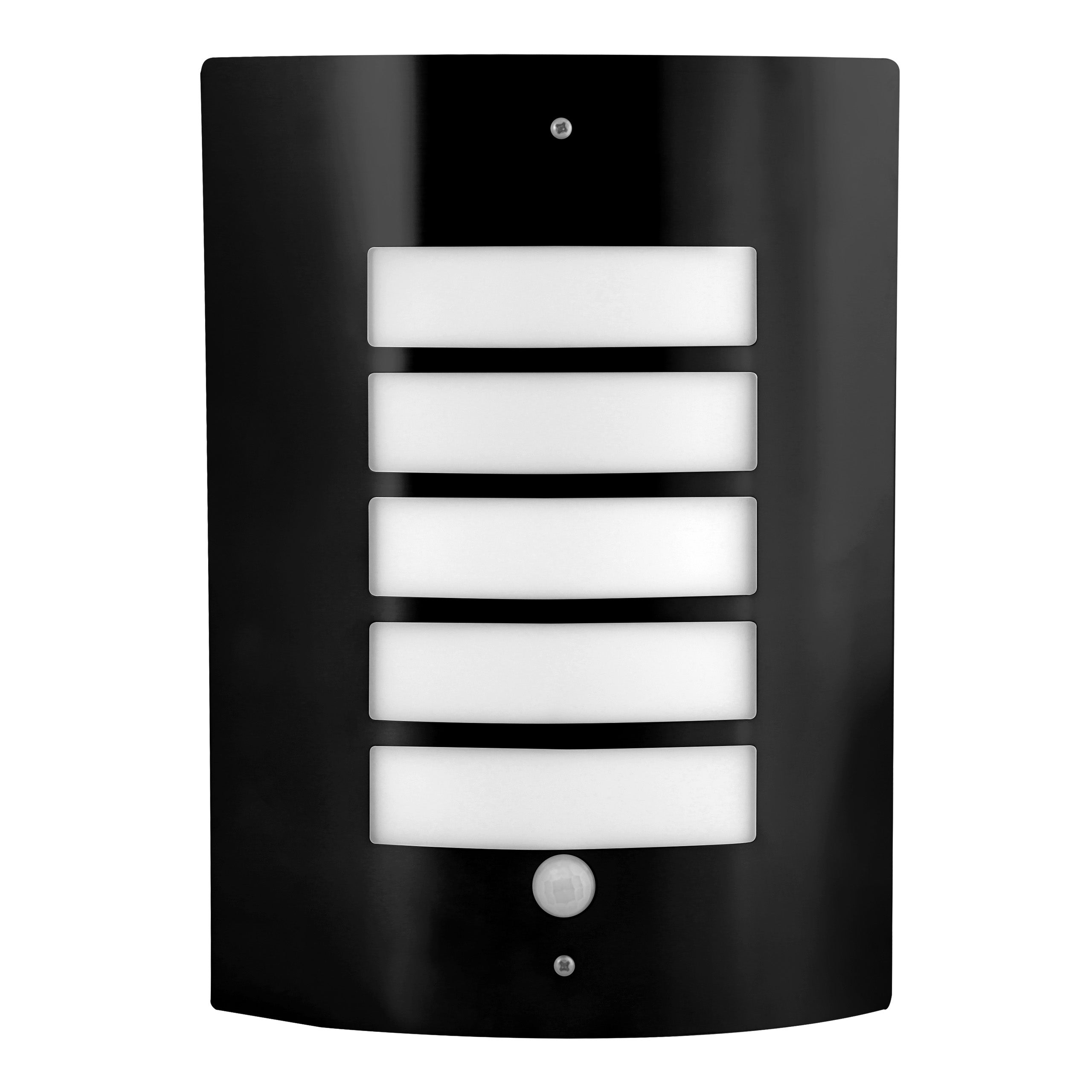 Kinkiet zewnętrzny E27 LED Lugo IP44 z czujnikiem PIR oprawa lampa ścienna czarna MasterLED