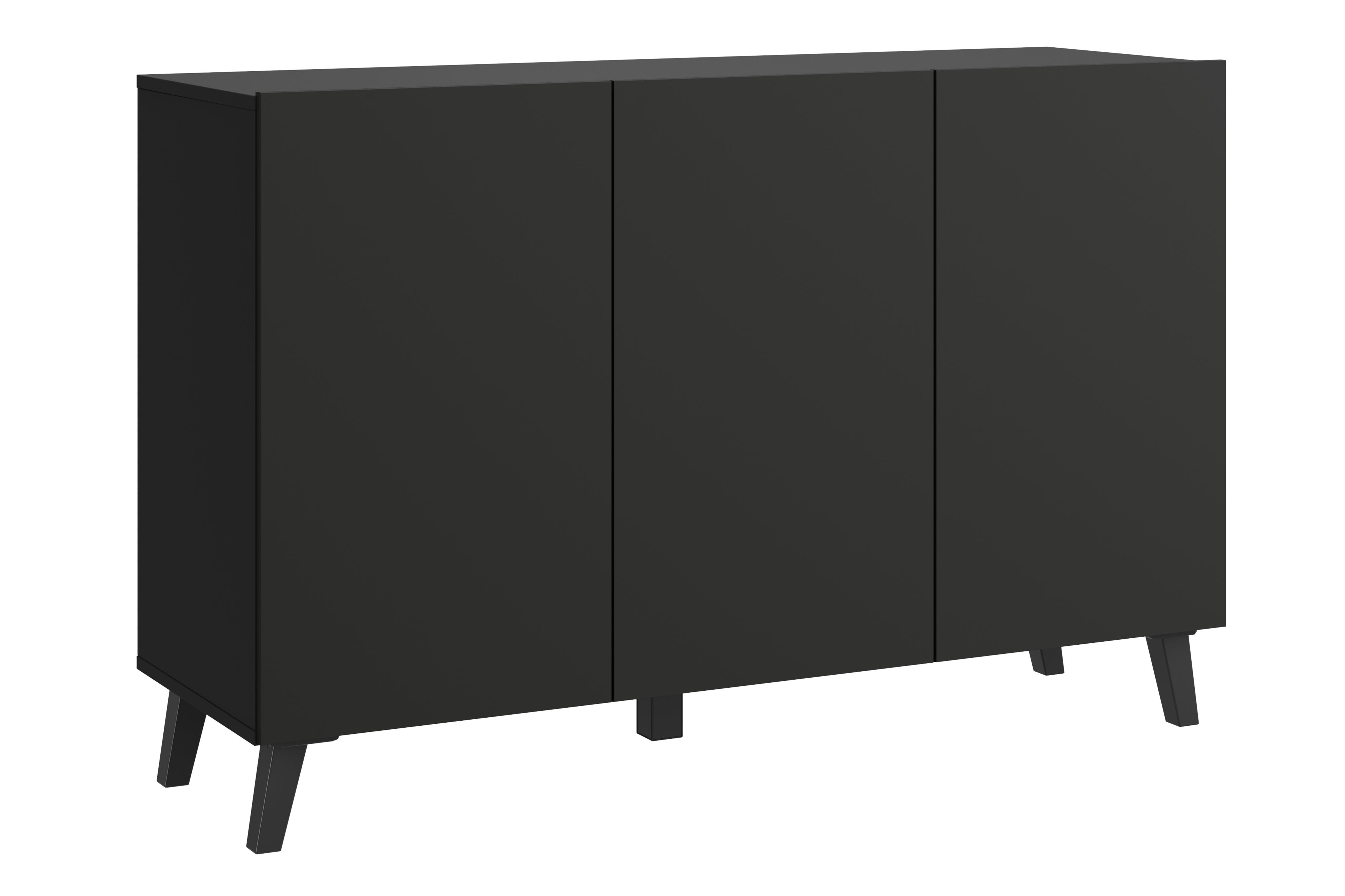 Commode Leg Commode LOKET 120 cm black graphite/ black legs | Leroy Merlin