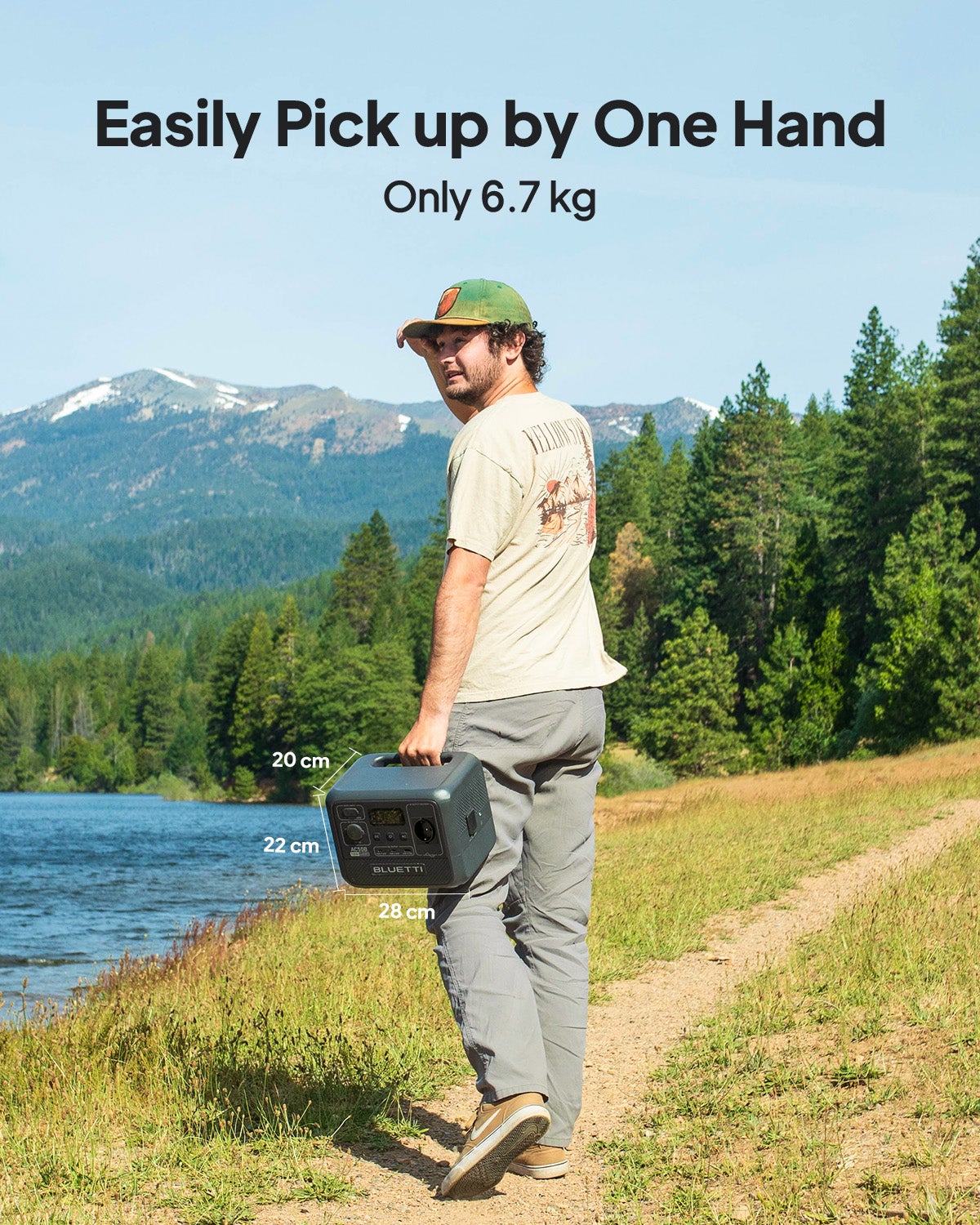 BLUETTI Centrale Elettrica Portatile AC50B, 448Wh 700W LiFePO4 Batteria Backup (1000W Picco), 65W USB-C PD Uscita, Generatore Solare per Emergenza - 6