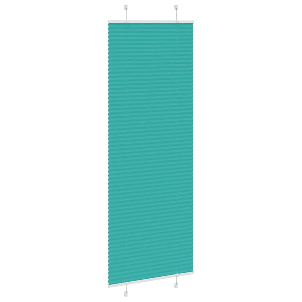 Store plissé | Store pliant vert pétrole 75x200 cm largeur du tissu 74,4 cm CFW32091 - 3