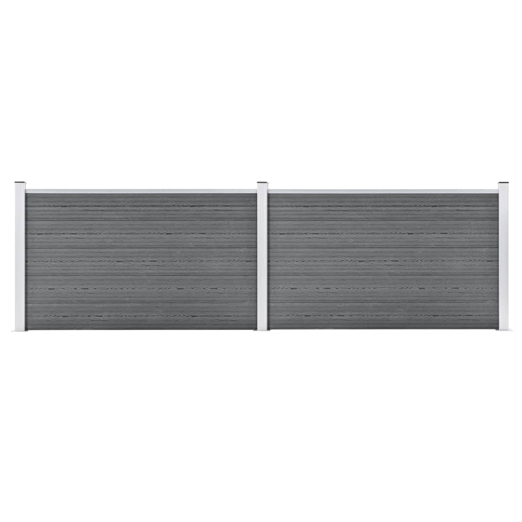 Vidaxl Valla De Jardín De Wpc 353X106 Cm Gris , Leroy Merlin