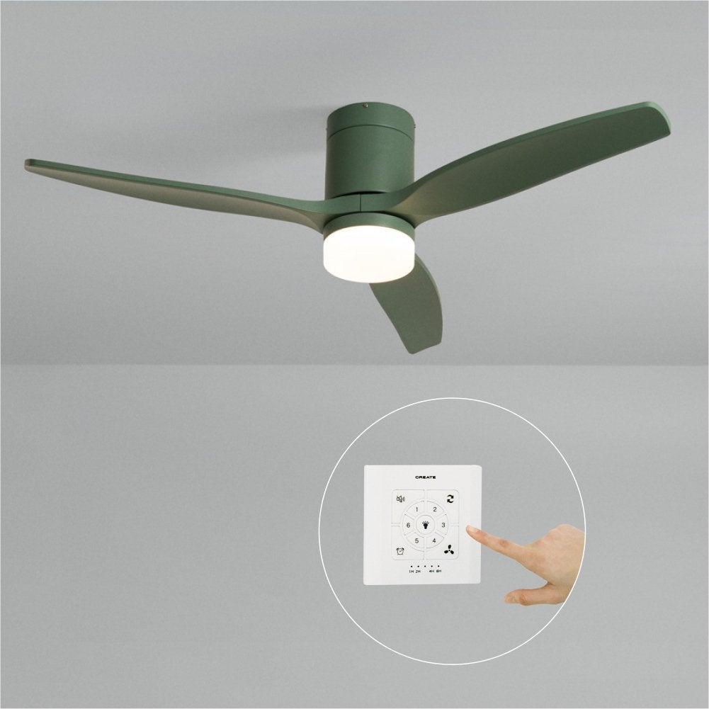 CREATE - WIND CALM - Cichy wentylator sufitowy 40W z technicznymi łopatkami ABS w różnych rozmiarach -