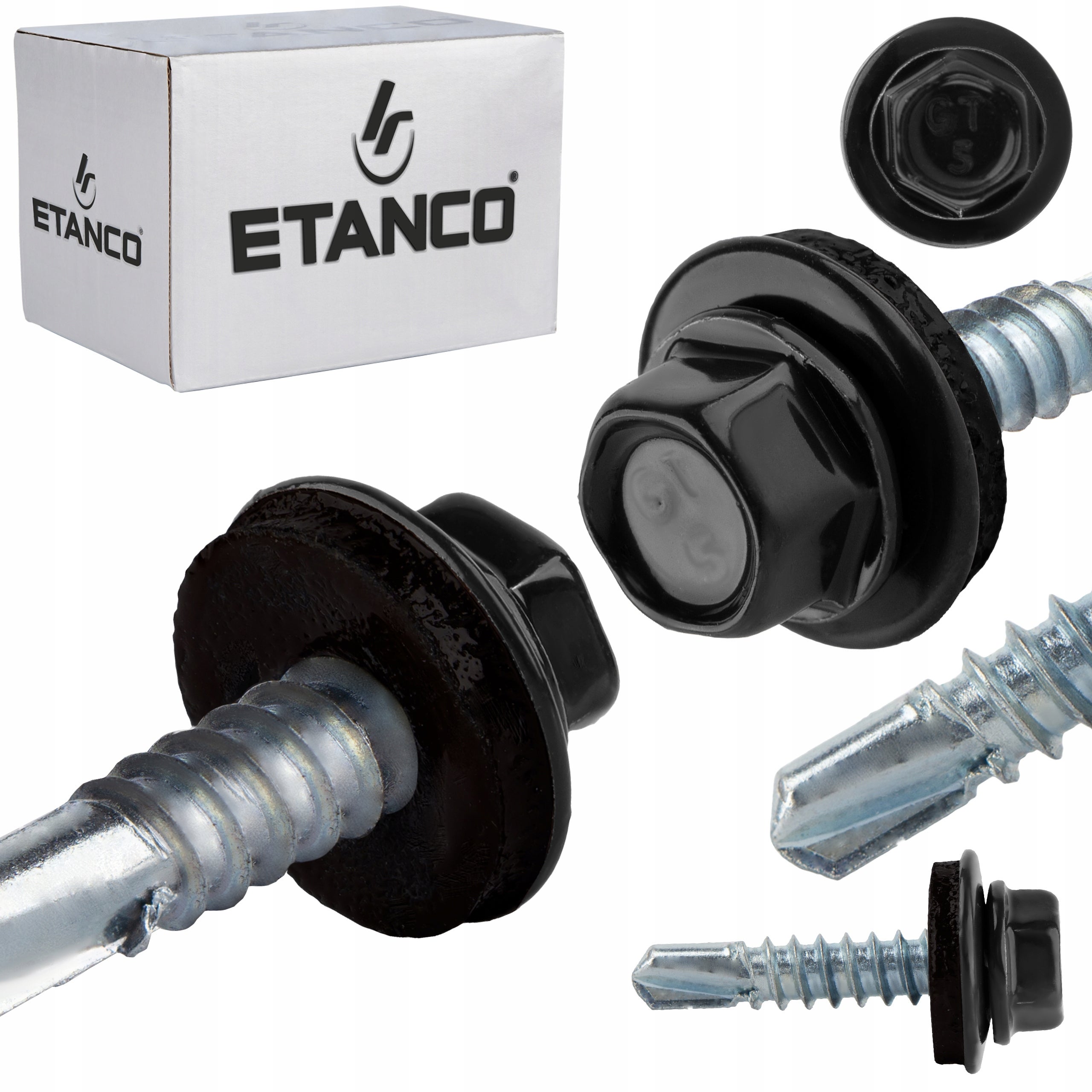 Wkręty samowiercące do metalu Etanco GT5 Z14 5,5x25 mm RAL 9005 250szt