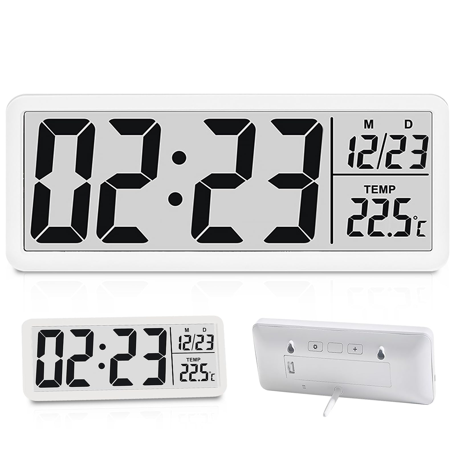 Kit elettronico orologio 4 cifre LED da montare con visualizzazione ora/ temperatura/data per principianti, studenti e bricolage (verde