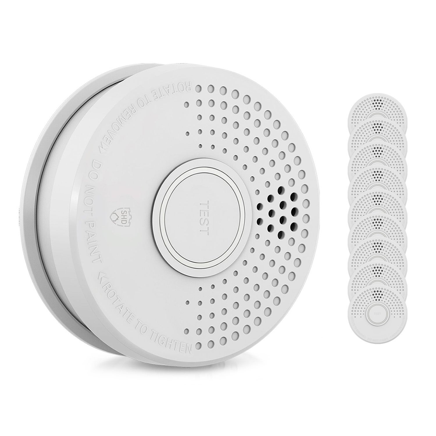 SHD By OneConcept Détecteur De Fumée - Alarme Incendie 85dB Avec Capteur Optique, 5 Ans D'Autonomie, Installation Facile