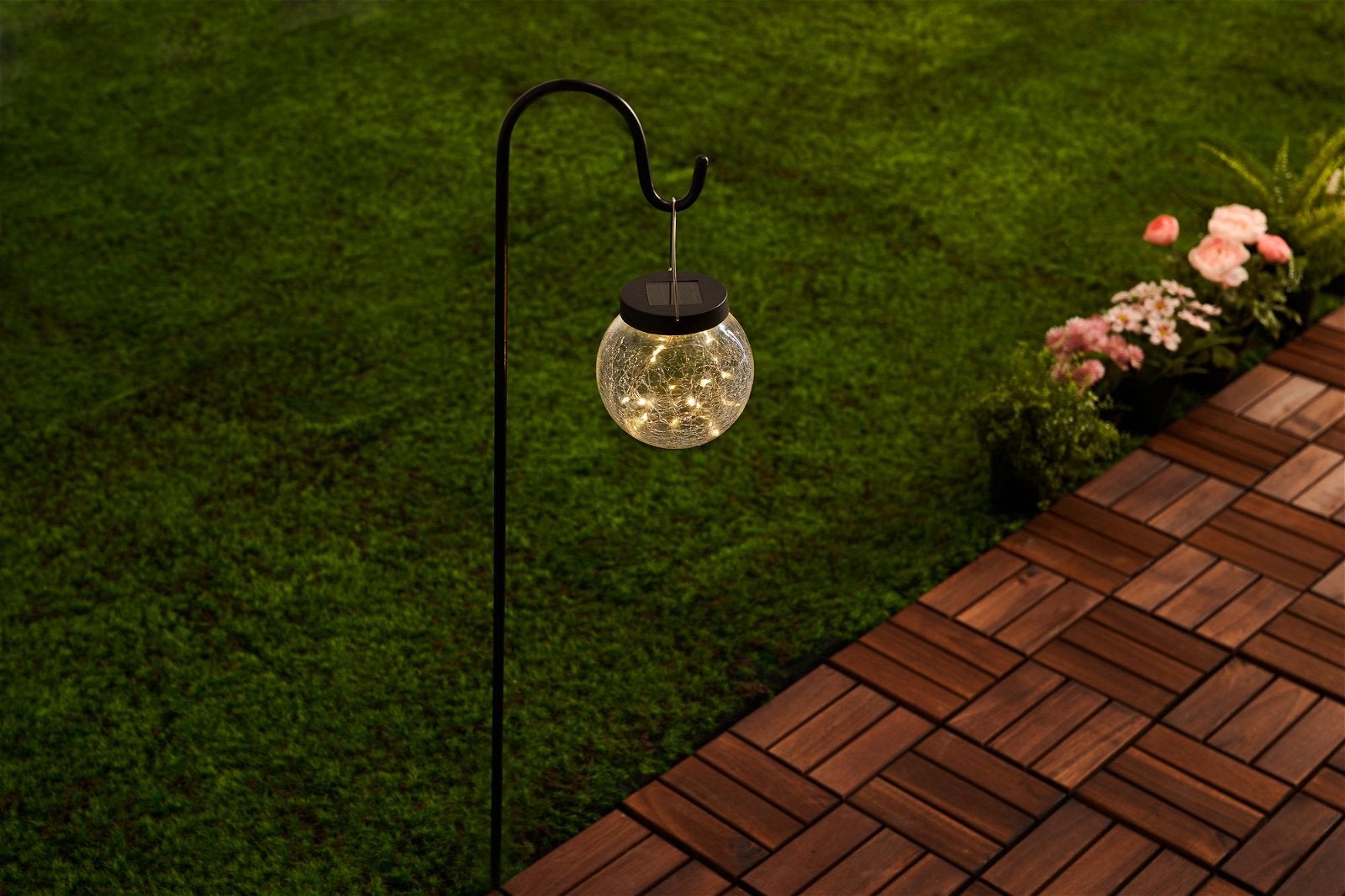 Projecteur de jardin Solaire Pearl IP44 120x800 mm 2900K 1,2lm Verre, Noir - 4