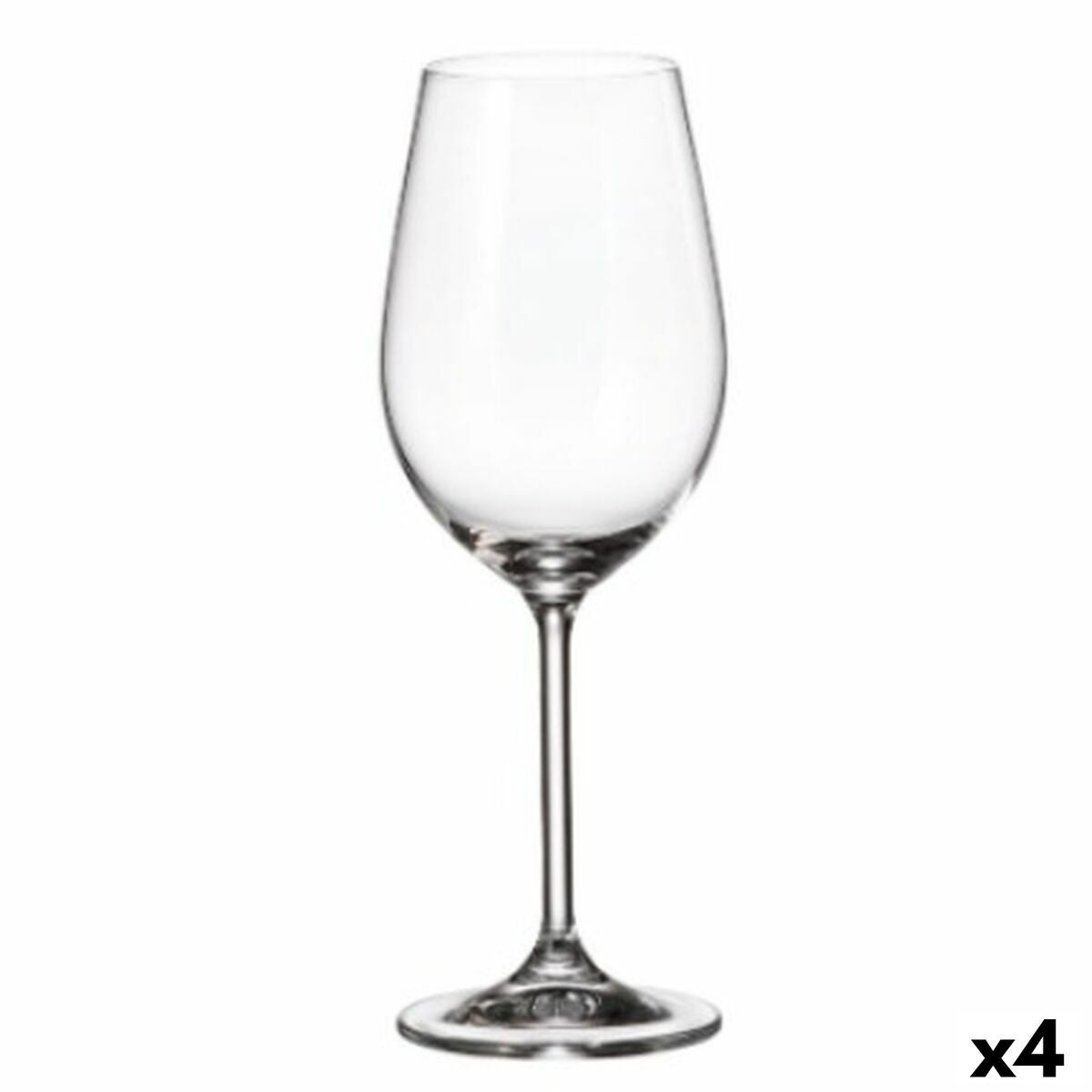 Set de copas bohemia crystal clara 350 ml blanco 6 piezas 6 x 8 x 22 cm (6 unidades) (4 unidades)
