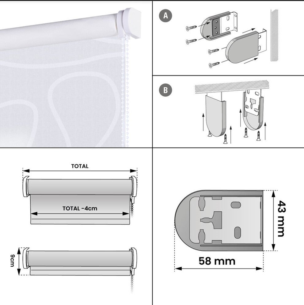 Tende a Rullo Filtrante Decorative SCENE Duna 80X180 - 4