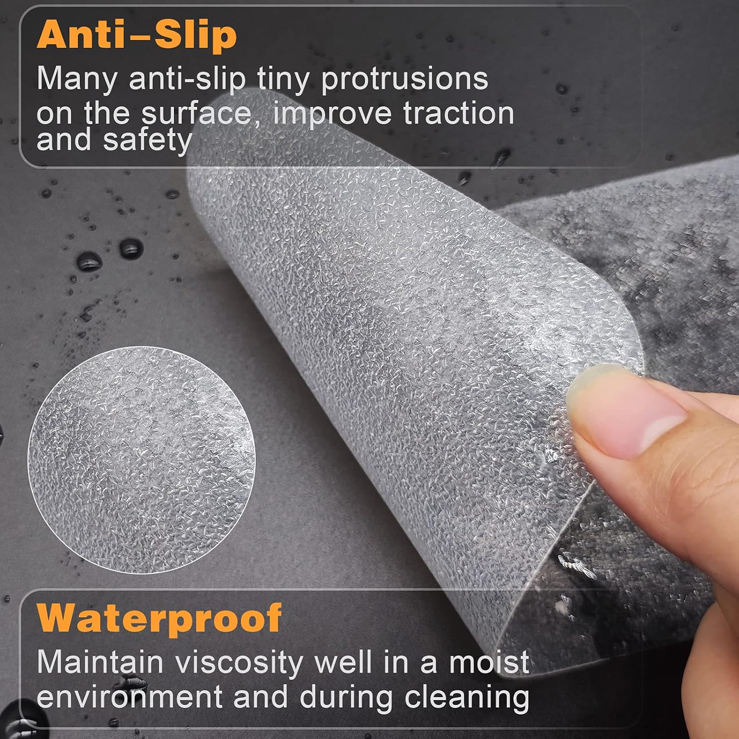 Ruban Antidérapant Adhésif Noir - 10 M X 10 Cm - PVC Mat - Pour Escaliers, Sols Intérieur/extérieur