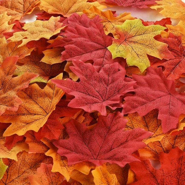 Foglie di Acero Artificiali Rami D'Autunno 20 Fasci Decorazioni Autunnali V1818 Foglie di Acero Artificiali Rami D'Autunno 20 Fasci Decorazioni Autunnali V1818