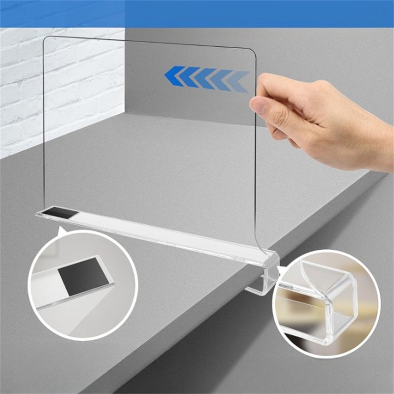 Lot De 2 Porte-lettres En Acrylique Transparent - 7 Compartiments - Organisateur Bureau Et Maison