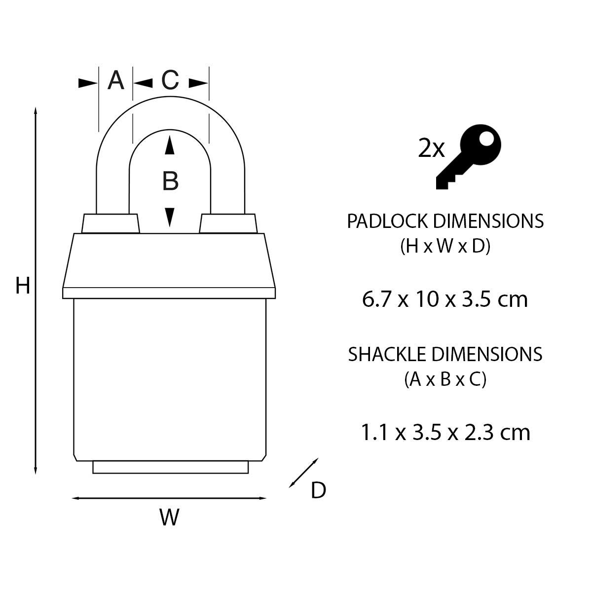Cadenas MASTER LOCK 6127EURD Pro Series - 4