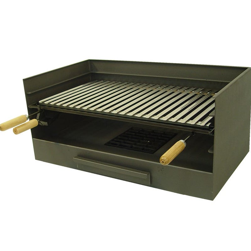 Szuflada na popiół ze stali nierdzewnej 40x32x72 cm