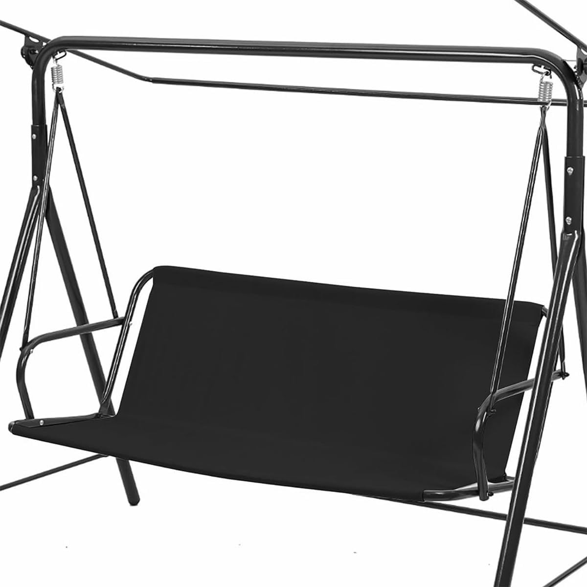 Pokrowiec zamienny na huśtawkę ogrodową, 138 x 50 x 50 cm, czarny, gruby i wodoodporny materiał Oxford 900D, chroni huśtawki ogrodowe i