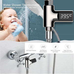 Compteur D Eau Numérique Douche Thermomètre De Douche LED - Affichage Instantané (0-99°C) Compteur Eau Numerique Douche
