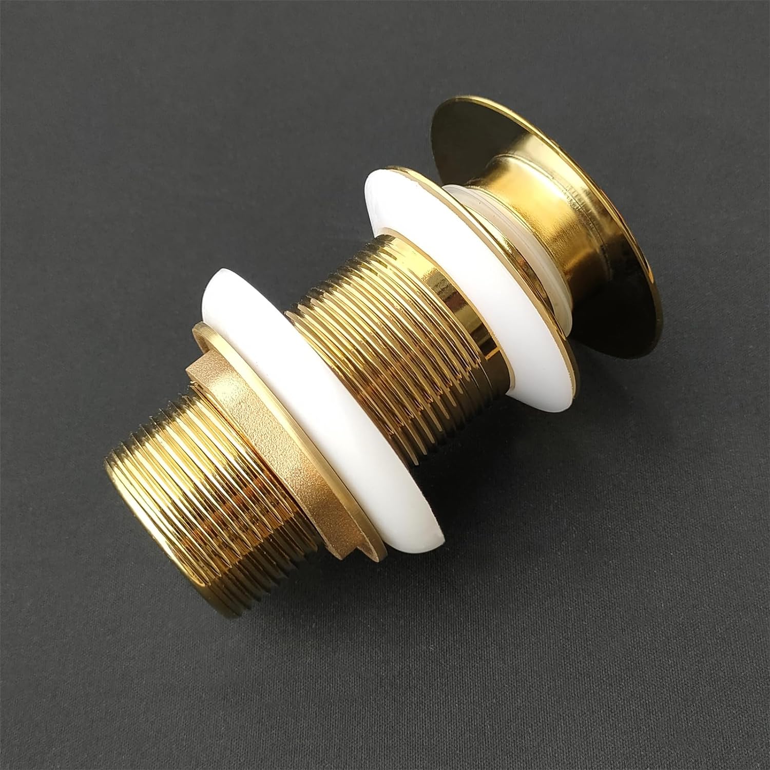 Bonde d'écoulement universelle pour lavabo et lavabo - Valve pop-up moderne - Valve de vidange avec trop-plein, laiton, acier inoxydable - 7