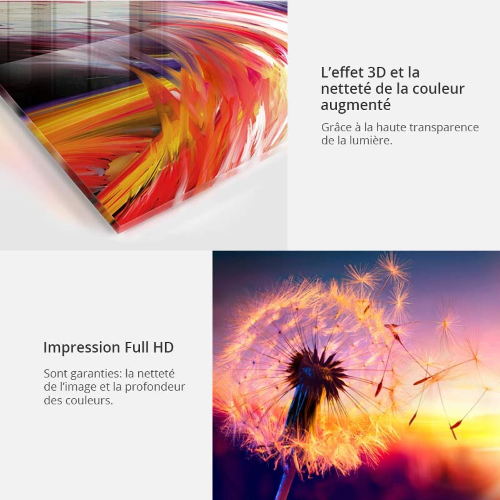 Tableau sur verre cascade de rêves - 200 x 100 cm - 3