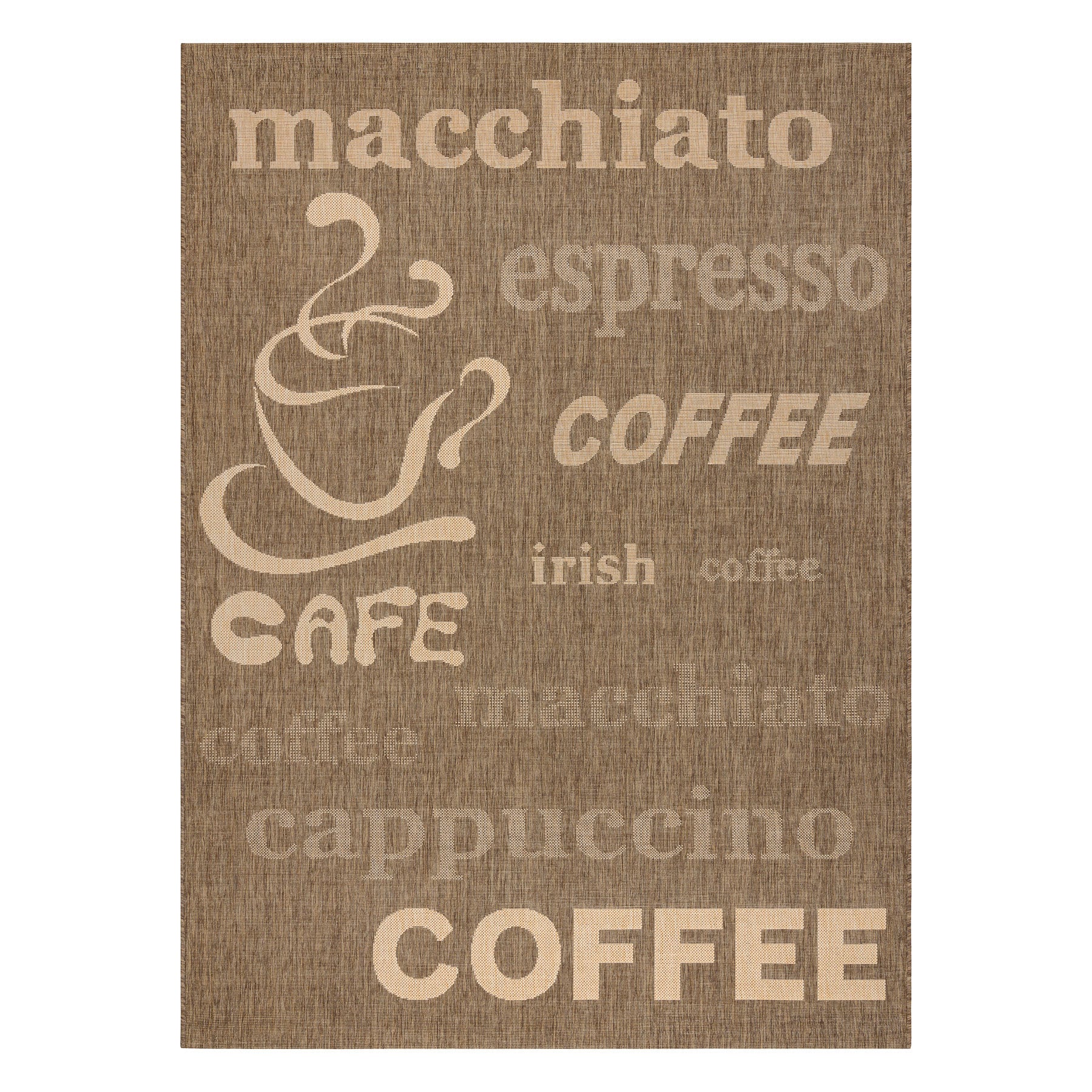 TAPPETO DI SPAGO SIZAL FLOORLUX 20221 coffe / mais 140x200 cm - 2