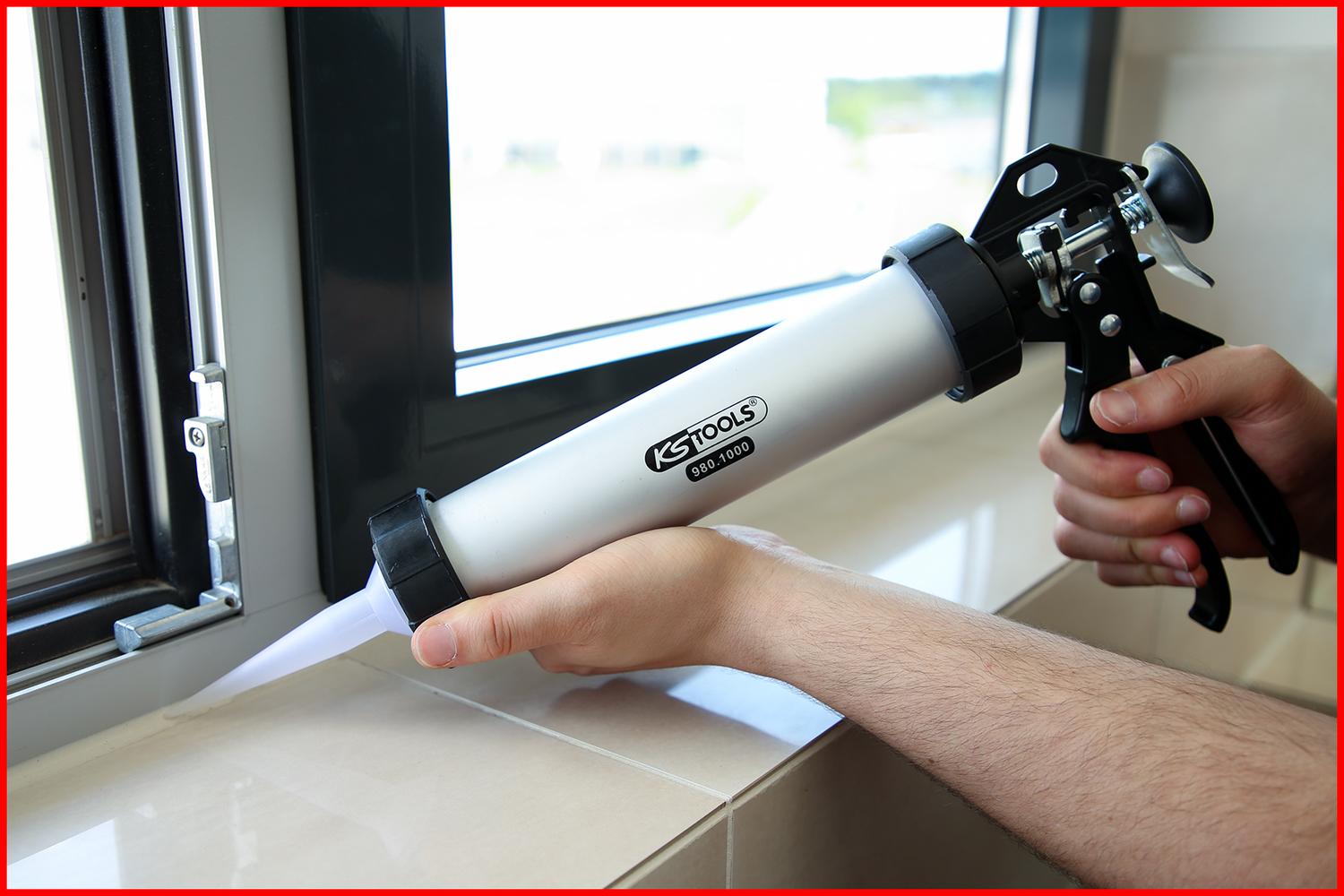 Pistolet à cartouche KS TOOLS Pistolet à silicone - 400ml - 980.1000 - 7