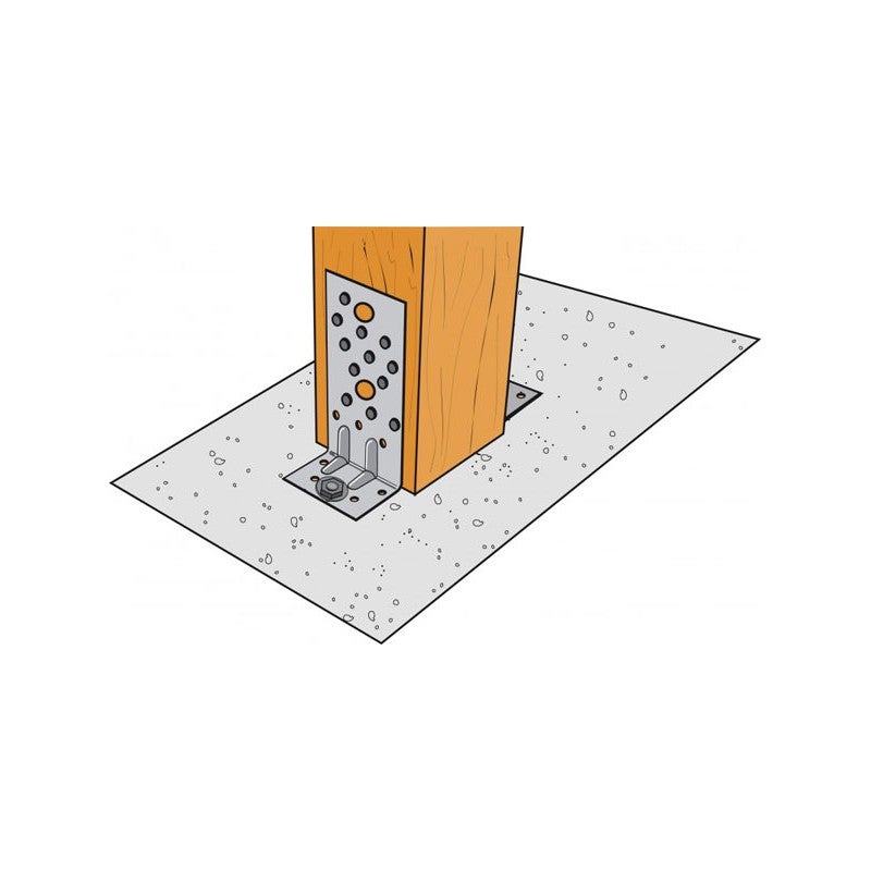 Equerre perforée renforcée acier 90 x 150 x 65 - SIMPSON - 3
