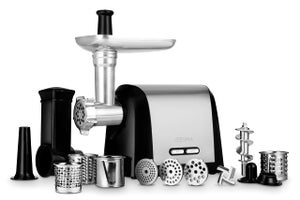 Tritacarne Elettrico 2000W In Acciaio Inox Con Accessori Per Salsicce E Pasticceria