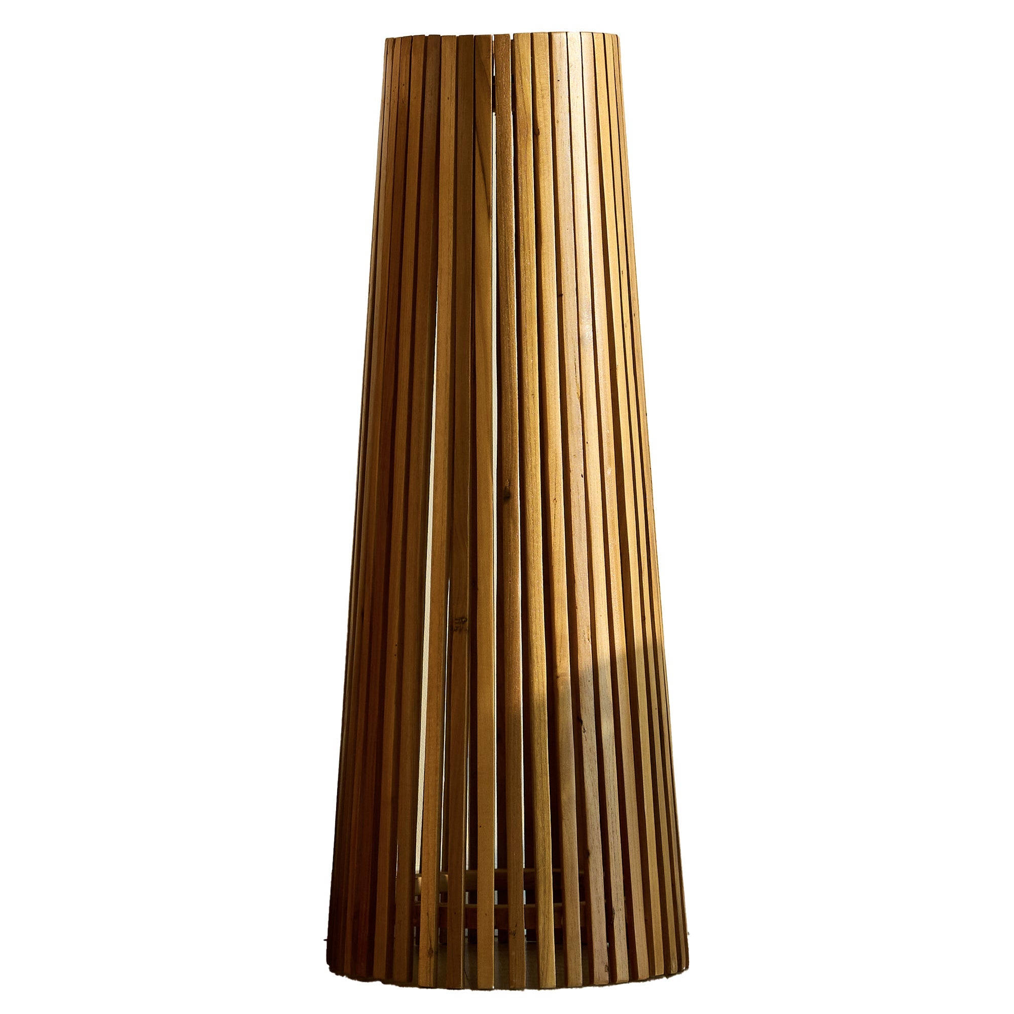 Drewniana lampa solarna TECKA H90CM