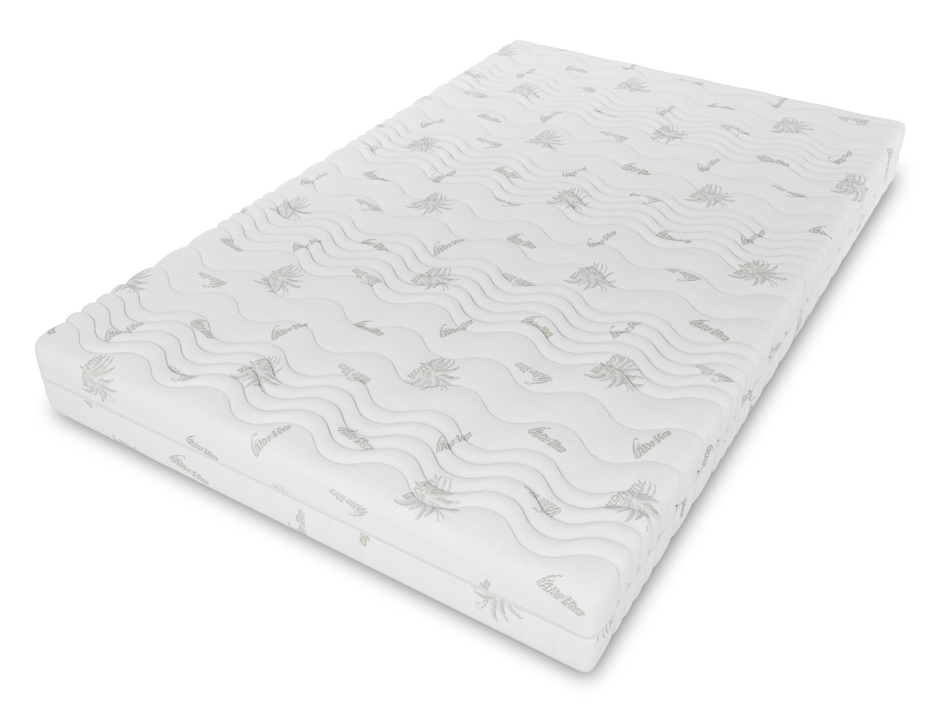 Surmatelas avec couche de massage, taille du surmatelas : 160 x 200 x 10, housse incluse, couleur du surmatelas : aloe vera, fermeté moyenne : H3 - 3