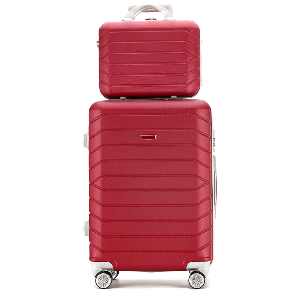 Set 4 Valigie Rigide ABS Con Beauty Case - Trolley Leggeri, Resistanti E Con Ruote 360°, Nero - Foto 8