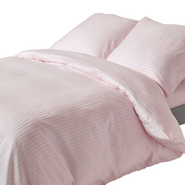 Homescapes Parure de lit Violet 100% coton Egyptien 330 fils 155 x 220 cm