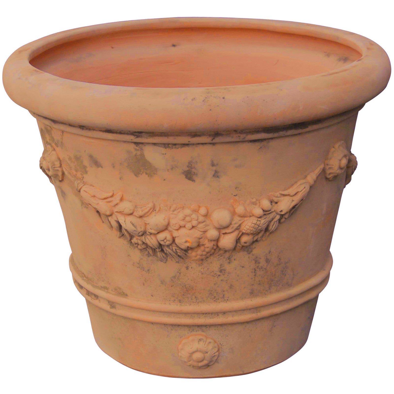 Biscottini  Maceta De Terracota, Tiesto Para Exterior, Jardinera Para Jardín, Balcones Y Terrazas, 100X80 Cm, Hecho En Italia , Leroy Merlin