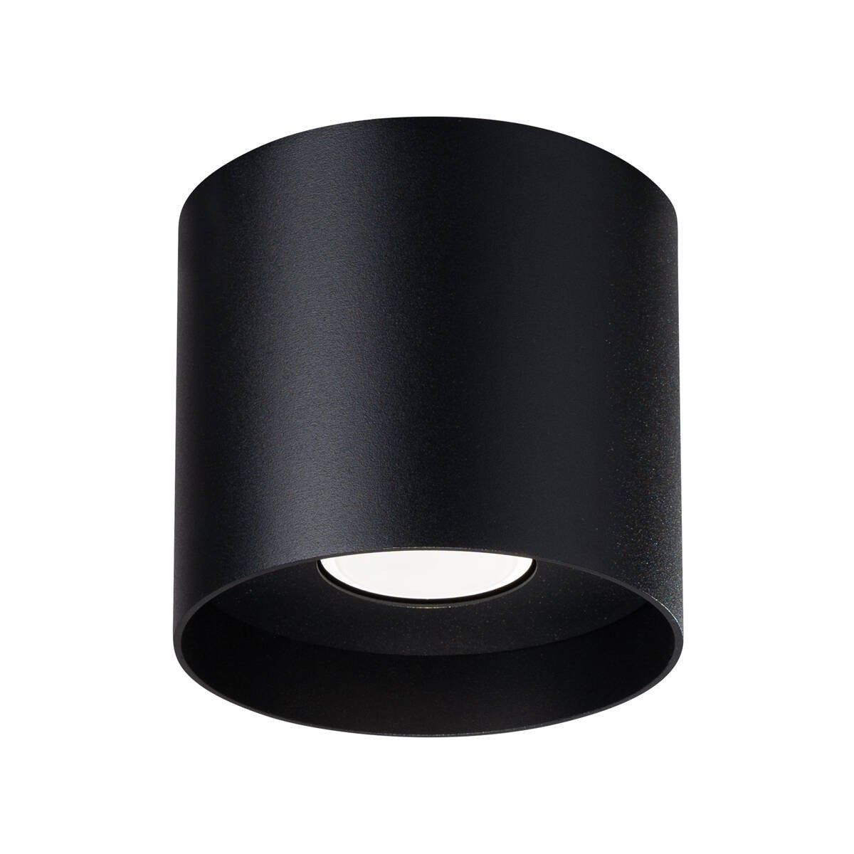 Reflektor sufitowy spot natynkowy Mika okrągły czarny 1xGU10x10W wym: 11 x 12 x 12 cm aluminium Sollux Lighting