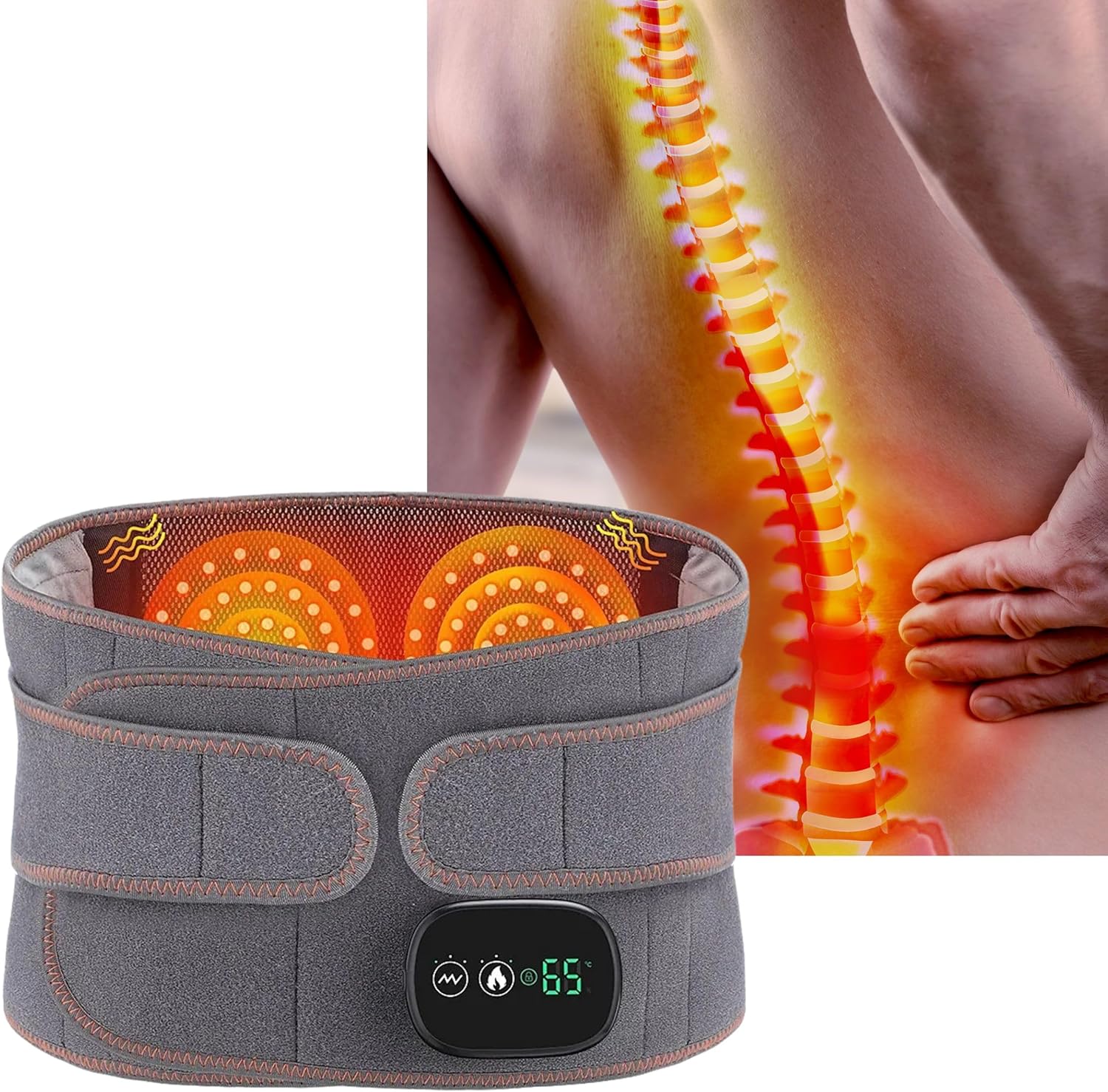Cuscino lombare riscaldato elettrico Massaggiatore per la vita