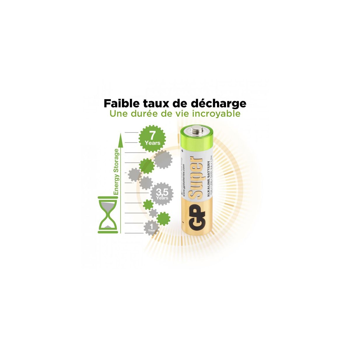 Super Alkaline Battery 1,5V AA / 15A / LR6 (Pack 40 Piezas) - 5