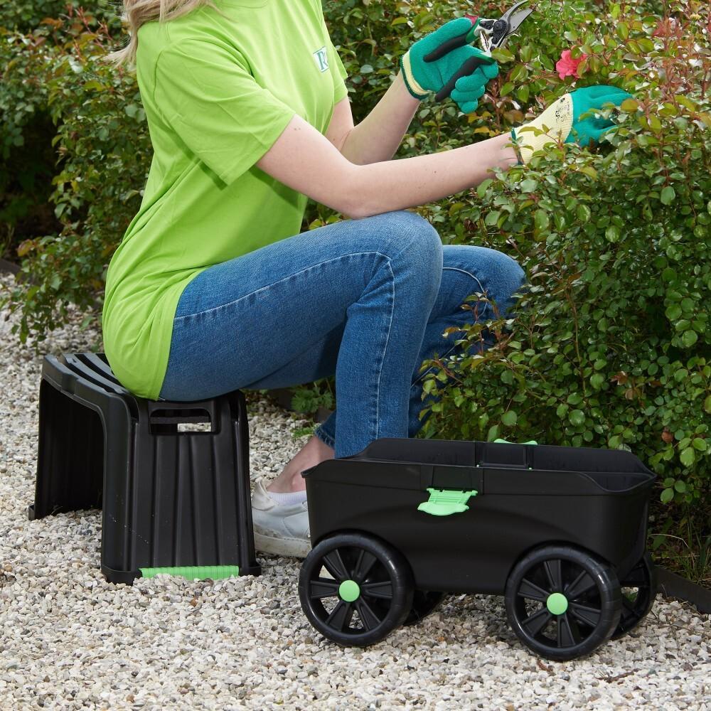 Agenouilloir / tabouret / chariot / coffre 4 en 1 - 5