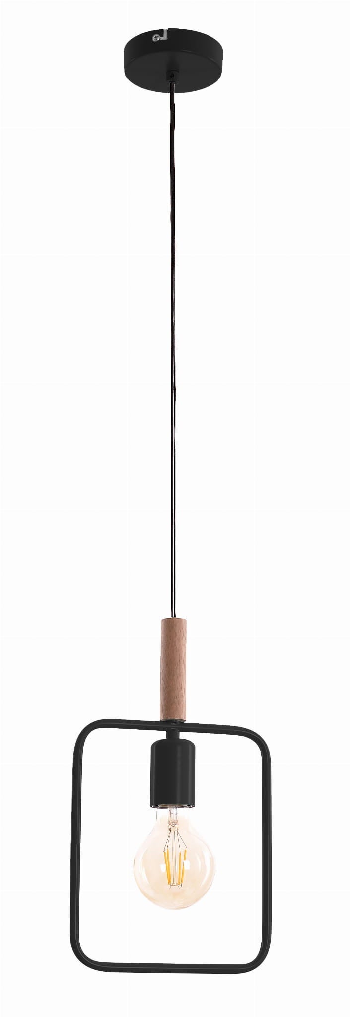 Lampa sufitowa Frame czarna 1xE27x60W wym: 110 x 20 x 6 cm metal Candellux