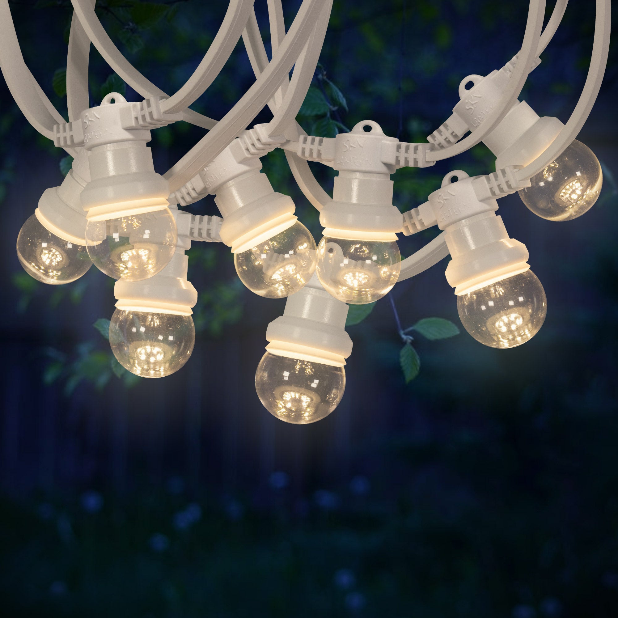 Guirlande Guinguette, 30M Guirlande Lumineuse Extérieur G40 Globe Led