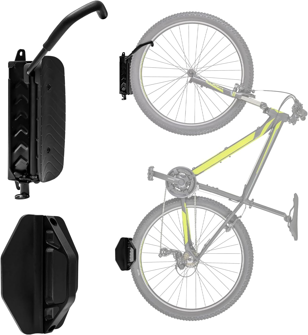 Support De Réparation De Vélo Réglable - Charge Max 88 Lbs (40 Kg) - Pour Mur Ou établi, Couleur Noir - A Monter