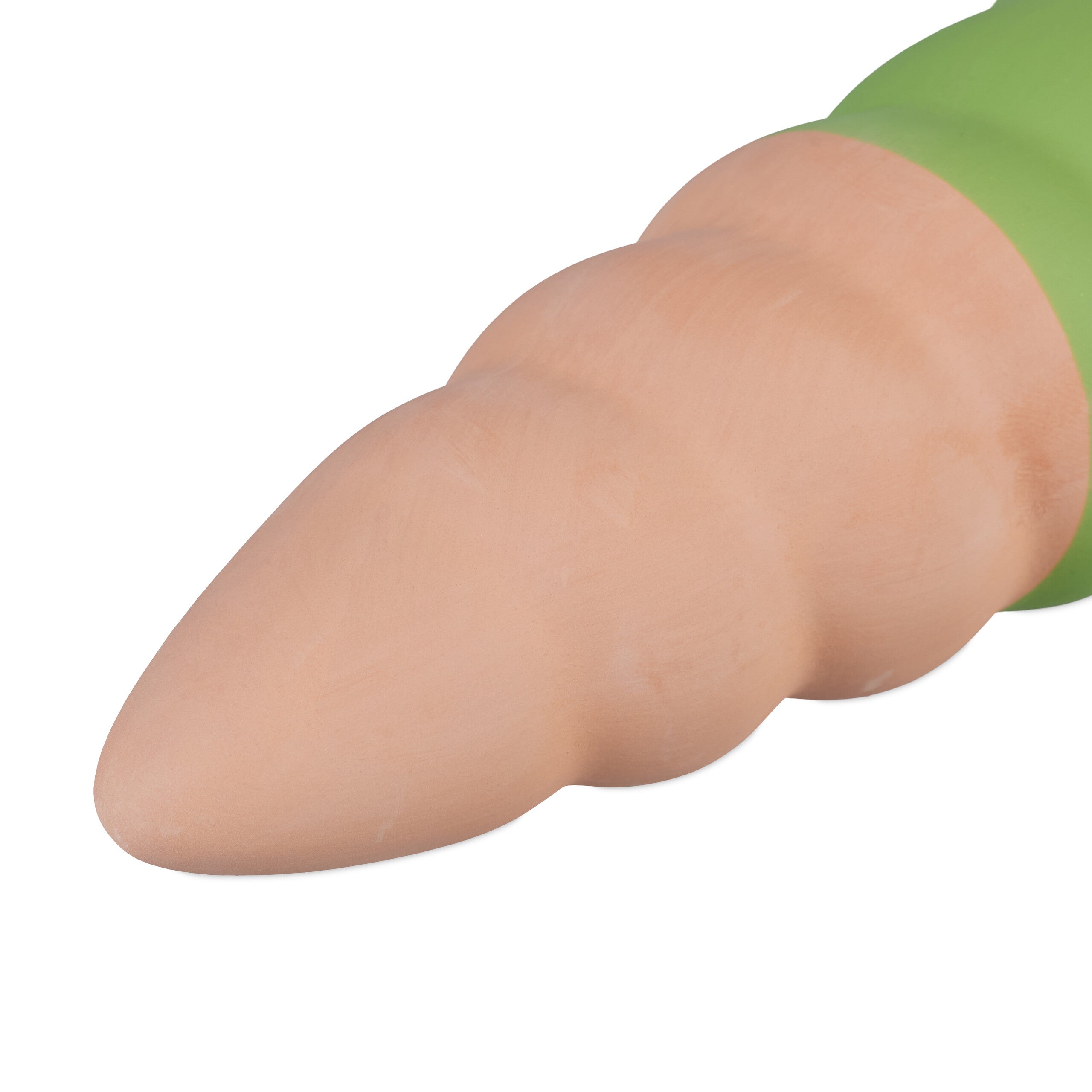 Cônes d'arrosage en céramique, lot de 4, pour bouteilles de 1,5 l, terracotta/vert, 11,5xø 4,5 cm, ouverture ø 3,5 cm, Relaxdays - 7
