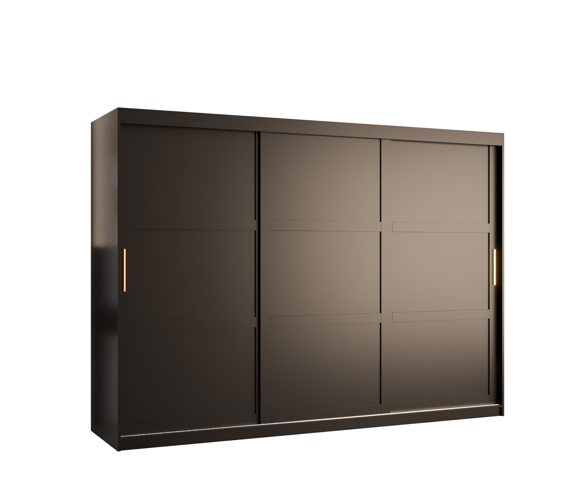 Szafa przesuwna garderoba RAMIRO 1 250 x 62 x 200 cm Czarny - Abiks Meble