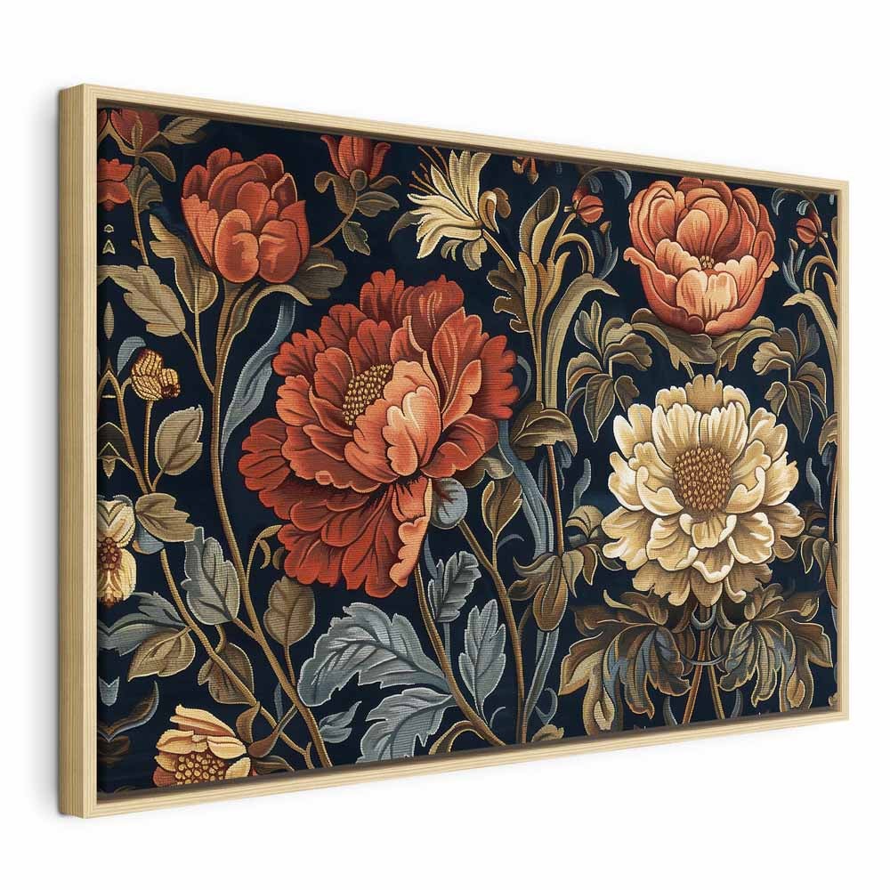 Papier peint floral bleu au meilleur prix | Leroy Merlin